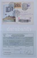 Esztergom postatörténete főleg modern gyűjtemény, benne albumlapokon feldolgozott küldemények lefűző...