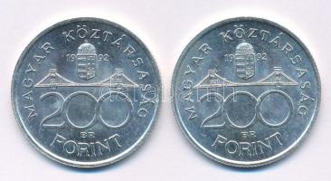 1992. 200Ft "MNB" (2x) T:AU Adamo F13