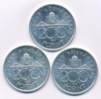 1992. 200Ft "MNB" (3x) T:AU Adamo F13