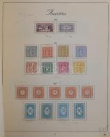 Ausztria 1883-1949 Gyűjtemény maradvány előnyomott Turul albumban, benne katonai posta, Ausztria lev...