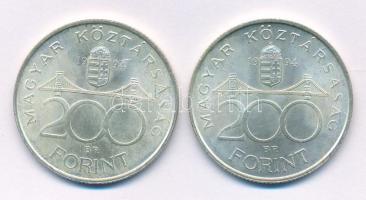 1994. 200Ft Ag "Deák" (2x) T:AU Adamo F13.1