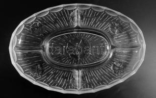 Ötosztatú mogyorókínáló magkínáló, hibátlan, préselt mintával, 30x20 cm