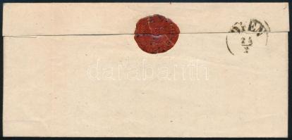 ~1861 15kr levélen "SZEGEDIN" - "OFEN"