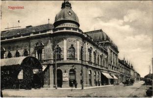 1911 Nagyvárad, Oradea; Lloyd kávéház, üzletek. Rigler József Ede r.-t. kiadása / café, shops (r)