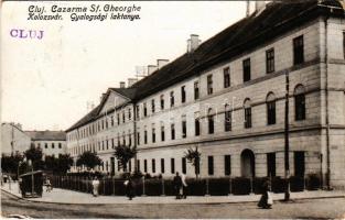 1940 Kolozsvár, Cluj; Gyalogsági laktanya. Rigó Árpád utóda kiadása 1916/20. / Cazarma Sf. Gheorghe / military infantry barracks (EK)
