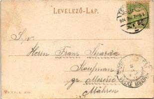 1904 Temesvár, Timisoara; Józsefvárosi pályaudvar, vasútállomás / railway station (EK)