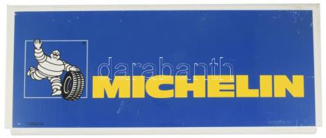 Michelin festett fém reklámtábla, kopással, 22,5x50 cm