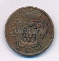 1765. Erdély Rézgaras T:VF patina, ph.
1765. Transylvania Greschl Cu C:VF patina, edge error