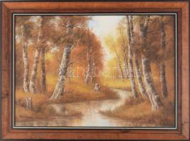 Fehérvári Károly (XX. sz. vége): Táj. Olaj, vászon. Jelzett. Fakeretben. 50x70 cm.
