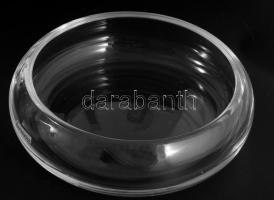 Formano Glass modern ólomkristály kínáló, címkével jelzett, hibátlan, d: 23 cm