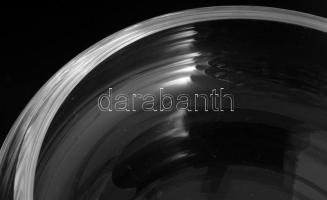 Formano Glass modern ólomkristály kínáló, címkével jelzett, hibátlan, d: 23 cm