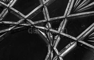 Ólomkristály kínálótálca, hibátlan, 38x20 cm