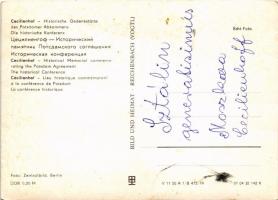 Potsdam, Cecilienhof; Historische Gedänkstätte des Potsdamer Abkommens, Konferenz / Historic memoria...