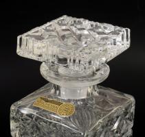 Bohemia ólomkristály whiskey üveg, jelzett, hibátlan, m: 23 cm