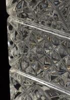 Bohemia ólomkristály whiskey üveg, jelzett, hibátlan, m: 23 cm