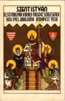 1938 Budapest XXXIV. Nemzetközi Eucharisztikus Kongresszus. Készüljünk a Magyar Kettős Szentévre! Szent István első magyar király megdicsőülésének 900 éves jubileuma / 34th International Eucharistic Congress (EB)