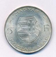 1947. 5Ft Ag "Kossuth" T:AU,XF patina Adamo F8.1