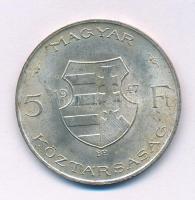 1947. 5Ft Ag "Kossuth" T:AU,XF patina Adamo F8.1