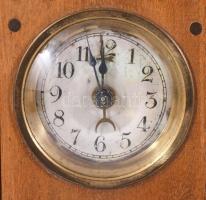 cca 1900-1910 Jugendstil asztali óra, szervizelt, működik, m: 16,5 cm