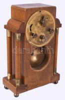 cca 1900-1910 Jugendstil asztali óra, szervizelt, működik, m: 16,5 cm