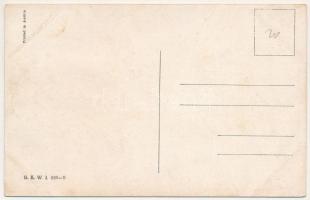 Hadi játék / K.u.K. military humour art postcard, soldiers playing cards. B.K.W.I. 880-9. s: Schönpf...