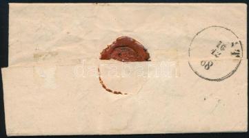 1868 5kr levélen "PÁPA" - "SIPET" (Gudlin 500p)