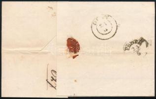 1862 15kr levélen "NAGYBÁNYA" - "PESTH" - "OFEN"