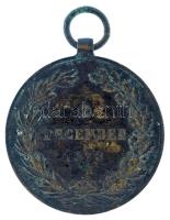 1873. "Hadiérem" kétoldalas bronz kitüntetés mellszalag nélkül T:VF patina
Hungary 1873. ...