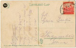 1918 Érsekújvár, Nové Zámky; Kossuth Lajos tér, Leuchter Izidor üzlete. Vasúti levelezőlapárusítás 2...