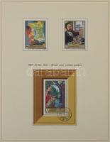 1965-1968 Hiánytalan magyar gyűjteményrész Lindner házilag előrajzolt albumlapokon Lindner bordó gyű...