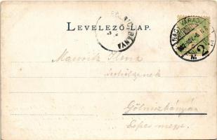 1902 Nagyvárad, Oradea; Püspöki palota és székesegyház. Sonnenfeld Adolf kiadása / bishop's pal...