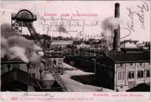 1903 Karviná, Karwin, Karwina; Gräfl. Heinrichschacht / szyb hrab Henryka / coal mine, mine shaft. Ed. Feitzinger 581. Psl. 1902/12. (tears)