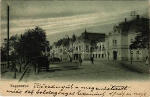 1905 Nagyvárad, Oradea; pályaudvar, vasútállomás. Sebő Imre kiadása / railway station