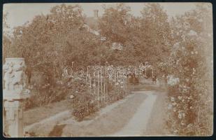 1918 Kézdi-Kovács László (1864-1942) festőművész, műkritikus autográf , saját rómaifürdői kertjét áb...