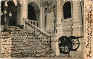 1904 Nagyvárad, Oradea; Hadapród iskola előcsarnoka, belső. A. Sonnenfeld kiadása / military cadet school interior (felületi sérülés / surface damage)
