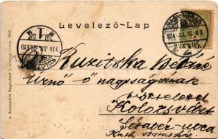 1904 Nagyvárad, Oradea; Hadapród iskola előcsarnoka, belső. A. Sonnenfeld kiadása / military cadet s...