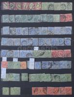 Angol forgalmi bélyegek a klasszikusoktól 10 lapos nagy méretű, szétszakadt berakóban