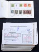 Vegyes külföldi bélyegek 30 db kis cserefüzetben