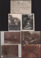 1918 Kézdi-Kovács László (1864-1942) festőművész, műkritikus autográf , saját rómaifürdői kertjét áb...