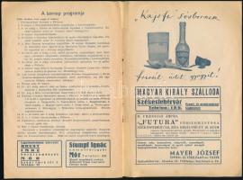 1936 Móri bornap, 1936. október 4., 12 oldalas ismertető füzet a bornap céljaival, az eddigi bornapo...