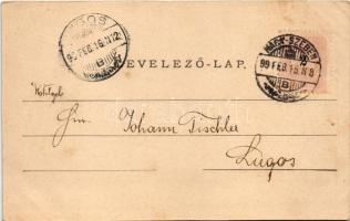 1899 Nagyszeben, Hermannstadt, Sibiu; Erdei vendéglő / Wirtshaus im Jungen Walde / Restaurant in Pad...