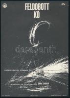 1969 Feldobott kő, magyar film villamosplakát, rendezte és fényképezte: Sára Sándor, Offset-nyomda, 24x17 cm