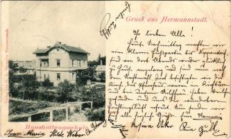 1898 Nagyszeben, Hermannstadt, Sibiu; Haushaltungsschule / háztartási iskola / women's housekeeping school. G.A. Seraphin (vágott / cut)