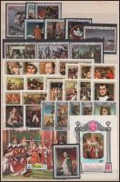 Volt afrikai francia gyarmatok ~1960-1970 Kis Napóleon gyűjtemény, benne 63 db főleg postatiszta bélyeg, teljes sorokkal + 2 db blokk, kétoldalas A4-es berakólapon (USA 100.-)