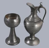 5 darab klf ón tárgy, jelzett, m: 23 cm alatt