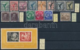 Deutsches Reich és NDK 1926-1950 Sorok, önálló bélyegek + DEBRIA blokk stecklapon (Mi EUR 493.-) (a blokkon gumifoltok / spots in gum)