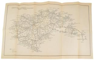 cca 1941 Magyar Királyi Államvasutak közúti gépkocsiüzem (MÁVAUT) autóbusz-vonalainak és a M. Kir. Á...