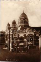 Eger, Izraelita új templom, zsinagóga. Baross nyomda (Rb)