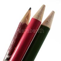 3 nagyméretű festett ceruza, h: 39 cm