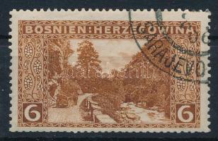 1906 6h eredeti gumival, a normál helyet ritka 13 1/2 : 13 1/2 fogazással